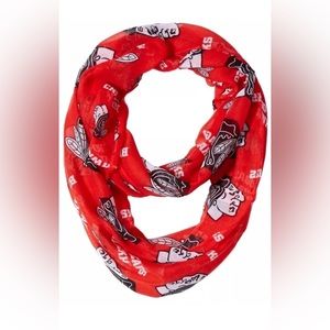 Chicago Blackhawks All‎ Over Team Logo Infinity NHL Hockey Sports Scarf Sz 990